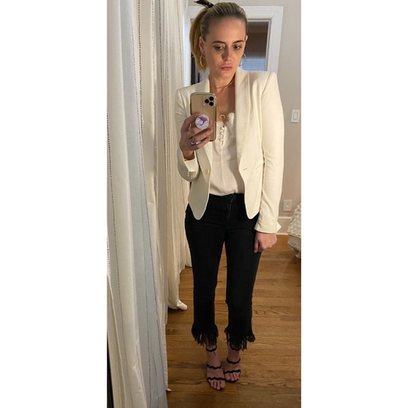 Cream BCBGMAXAZRIA Suit Jacket XS - Picture 2 of 5